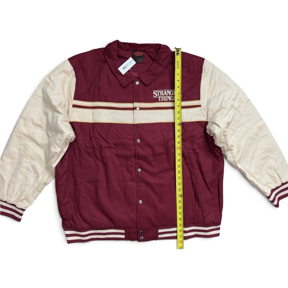 Stranger Things Varsity Bomber Embroidered Jacket Unisex Size 4X - Picture 5 of 9